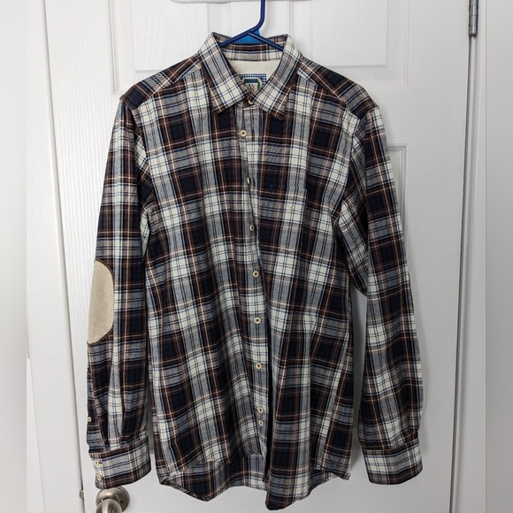Vintage Ivy Made in Canada button down shirt with elbow patches - Picture 1 of 6